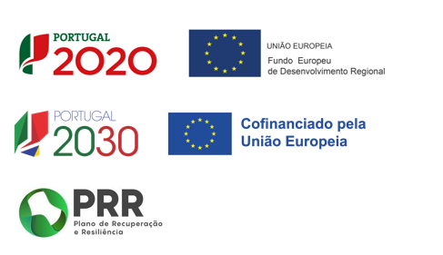 Logótipos de projetos financiados pela União Europeia